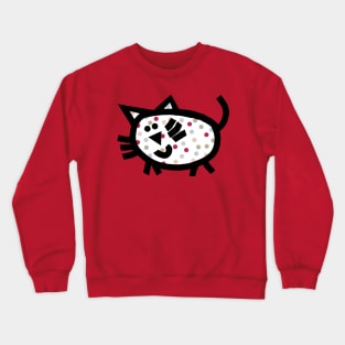 Spotty Chonk Cat Crewneck Sweatshirt